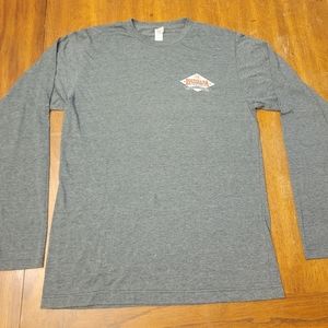 Louisiana Crawfish "All I Want" Santa Christmas Long Sleeve T-Shirt-Size Medium